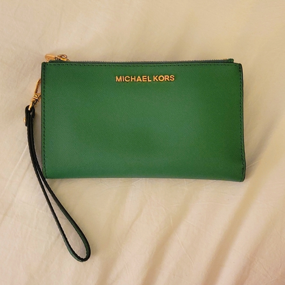 Green Michael Kors Wallet